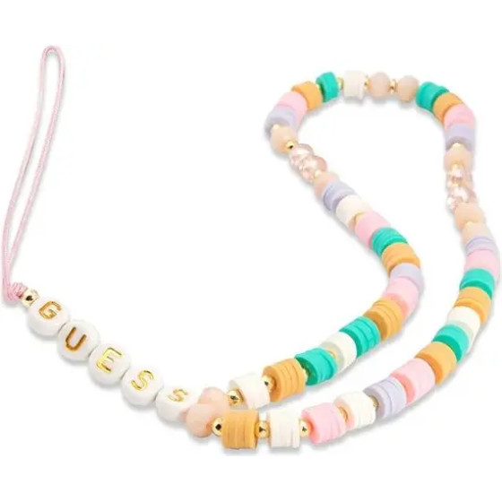 Guess pendant GUSTFLWP Phone Strap pink/pink Heishi Beads - (GUE002047-0)
