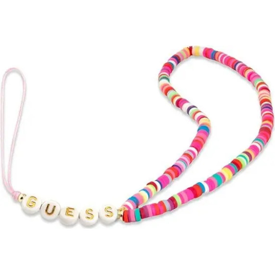 Guess pendant GUSTGMPP Phone Strap multicolor pink/multicolor pink Heishi Beads - (GUE002046-0)