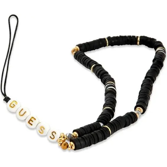 Guess pendant GUSTPEARK Phone Strap black/black Heishi Beads - (GUE001950-0)