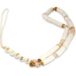 Guess pendant GUSTPEAW Phone Strap white/white Heishi Beads - (GUE002043-0)