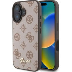 Guess Peony Script MagSafe iPhone 16 Case - Brown - (GUE003804-0)
