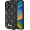 Guess Peony Script MagSafe iPhone 16 Plus Case - Black - (GUE003799-0)