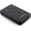 Guess Powerbank 15W GUPB5LP4GEGK 5000mAh black/black 4G Leather Metal Logo - (GUE003269-0)