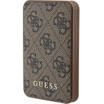 Guess Powerbank 15W GUPB5LP4GEGW 5000mAh brown/brown 4G Leather Metal Logo - (GUE003271-0)