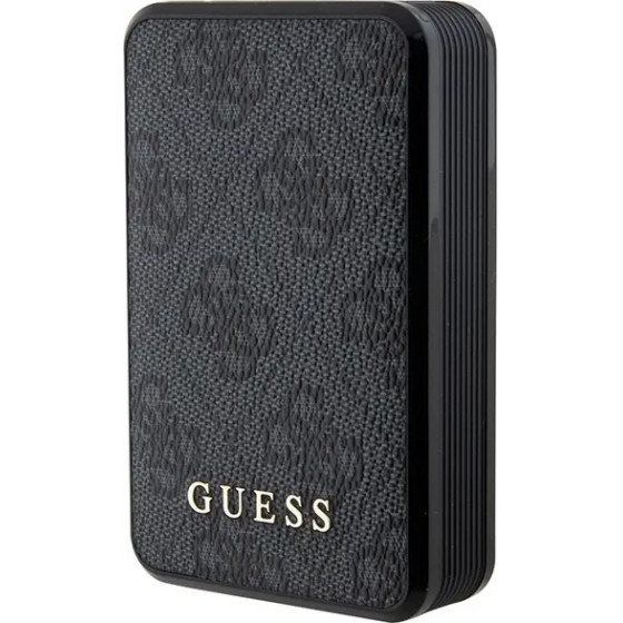 Guess Powerbank 18W GUPB10DP4GEGK 10000mAh black/black 4G Leather Metal Logo - (GUE003270-0)
