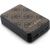 Guess Powerbank 18W GUPB10DP4GEGW 10000mAh brown/brown 4G Leather Metal Logo - (GUE003272-0)