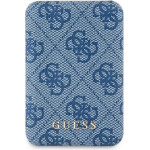 Guess Powerbank inductive 15W GUPB5FP4EMGB 5000mAh blue/blue 4G Leather Metal Logo MagSafe - (GUE003734-0)