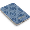 Guess Powerbank inductive 15W GUPB5FP4EMGB 5000mAh blue/blue 4G Leather Metal Logo MagSafe - (GUE003734-0)