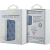 Guess Powerbank inductive 15W GUPB5FP4EMGB 5000mAh blue/blue 4G Leather Metal Logo MagSafe - (GUE003734-0)