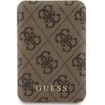 Guess Powerbank inductive 15W GUPB5FP4EMGW 5000mAh brown/brown 4G Leather Metal Logo MagSafe - (GUE003443-0)