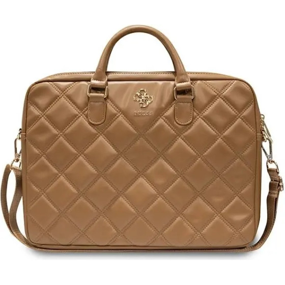 Guess Quilted 4G bag for a 16 laptop - brown - (GUE003712-0)