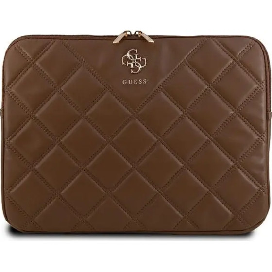 Guess Quilted 4G cover for a 14'' laptop - brown - (GUE003703-0)