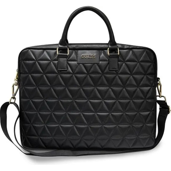 Guess Quilted bag for a 16 laptop - black - (GUE000540-0)