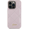 Guess Quilted Metal Logo case for iPhone 15 Pro - pink - (GUE003104-0)