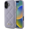 Guess Quilted Metal Logo case for iPhone 16 - light purple - (GUE004050-0)