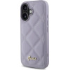 Guess Quilted Metal Logo case for iPhone 16 - light purple - (GUE004050-0)