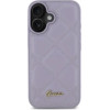 Guess Quilted Metal Logo case for iPhone 16 - light purple - (GUE004050-0)