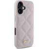 Guess Quilted Metal Logo iPhone 16 Case - Pink - (GUE004049-0)