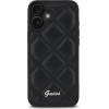 Guess Quilted Metal Logo iPhone 16 Plus Case - Black - (GUE003902-0)
