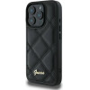 Guess Quilted Metal Logo iPhone 16 Pro Case - Black - (GUE003903-0)