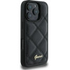 Guess Quilted Metal Logo iPhone 16 Pro Case - Black - (GUE003903-0)