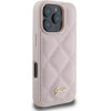Guess Quilted Metal Logo iPhone 16 Pro Case - Pink - (GUE003905-0)