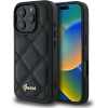 Guess Quilted Metal Logo iPhone 16 Pro Max Case - Black - (GUE003904-0)