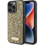 Guess Rhinestone Metal Logo case for iPhone 15 Pro - yellow - (GUE003116-0)