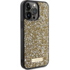 Guess Rhinestone Metal Logo case for iPhone 15 Pro - yellow - (GUE003116-0)