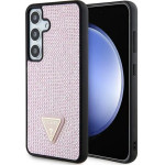 Guess Rhinestone Triangle case for Samsung Galaxy S24 - pink - (GUE003657-0)
