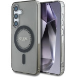Guess Rhinestones Printed Classic Logo MagSafe Samsung Galaxy S25 case black - (GUE004315-0)