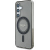 Guess Rhinestones Printed Classic Logo MagSafe Samsung Galaxy S25 case black - (GUE004315-0)