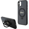 Guess Ring Stand Script Glitter MagSafe case for iPhone 11 / Xr - black - (GUE003414-0)