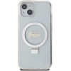 Guess Ring Stand Script Glitter MagSafe case for iPhone 15 / 14 / 13 - transparent - (GUE003422-0)