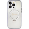 Guess Ring Stand Script Glitter MagSafe case for iPhone 15 Pro - transparent - (GUE003365-0)