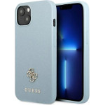 Guess Saffiano 4G Small Metal Logo case for iPhone 13 mini - blue - (GUE002480-0)