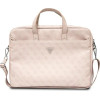 Guess Saffiano 4G Triangle Logo bag for a 16'' laptop - pink - (GUE002443-0)