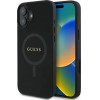 Guess Saffiano Classic Logo MagSafe case for iPhone 16 - black - (GUE004115-0)