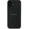 Guess Saffiano Classic Logo MagSafe case for iPhone 16 - black - (GUE004115-0)