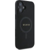 Guess Saffiano Classic Logo MagSafe case for iPhone 16 - black - (GUE004115-0)