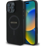 Guess Saffiano Classic Logo MagSafe Case for iPhone 16 Pro Max - Black - (GUE003839-0)