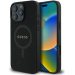 Guess Saffiano Classic Logo MagSafe iPhone 16 Pro Case - Black - (GUE003838-0)
