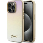 Guess Saffiano Iridescent Script case for iPhone 14 Pro - gold - (GUE003452-0)