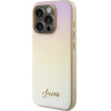 Guess Saffiano Iridescent Script case for iPhone 14 Pro - gold - (GUE003452-0)