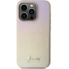 Guess Saffiano Iridescent Script case for iPhone 14 Pro - gold - (GUE003452-0)