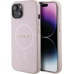 Guess Saffiano MagSafe case for iPhone 15 Plus - pink - (GUE003297-0)