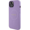Guess Saffiano MagSafe case for iPhone 15 Plus - purple - (GUE003310-0)