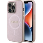 Guess Saffiano MagSafe case for iPhone 15 Pro - pink - (GUE003124-0)