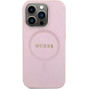 Guess Saffiano MagSafe case for iPhone 15 Pro - pink - (GUE003124-0)