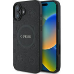 Guess Saffiano Peony Classic Logo MagSafe case for iPhone 16 - black - (GUE004073-0)